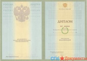 Диплом специалиста 2004-2009 год